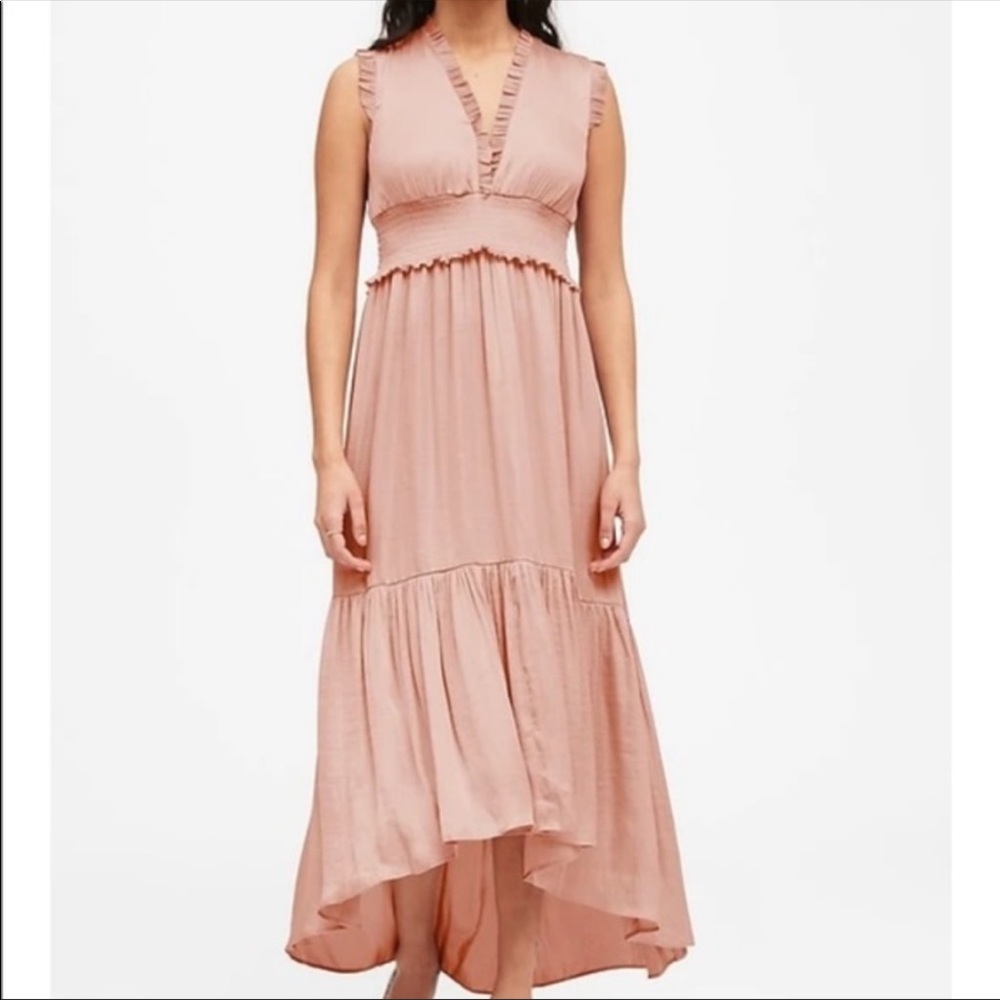 NWT Banana Republic Soft Satin Maxi Dress Size 6
